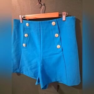 Zara blue shorts, XL